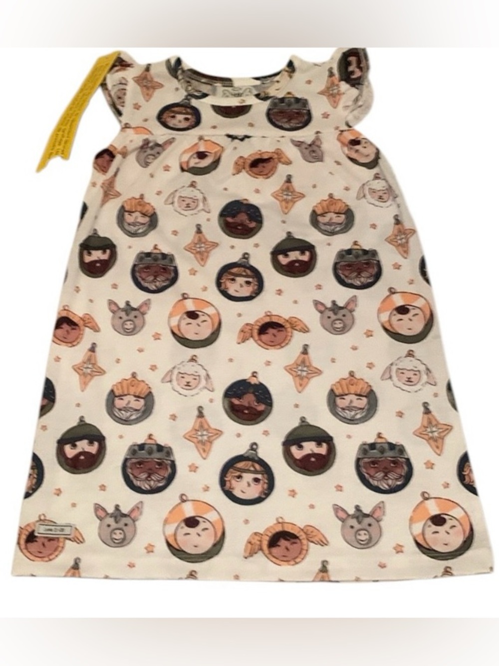 Holy Pals Nativity Nightgown Christmas Christian Size 2-3 Polyester Ruffles. V